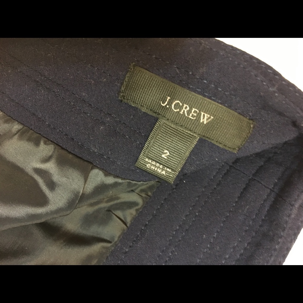 J. Crew blue tweed skirt with pockets size 2 - Picture 5 of 5